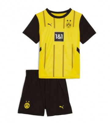 Borussia Dortmund Primera Equipación Niños 2024-25 Manga Corta (+ Pantalones cortos)